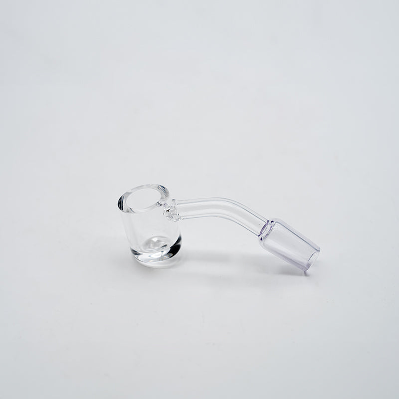 14MM MALE FLAT-TOP QUARTZ DAB BANGER, 45 DEGREE