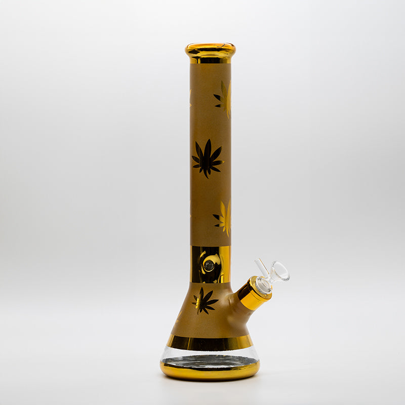 Gold Glass Beaker Bong